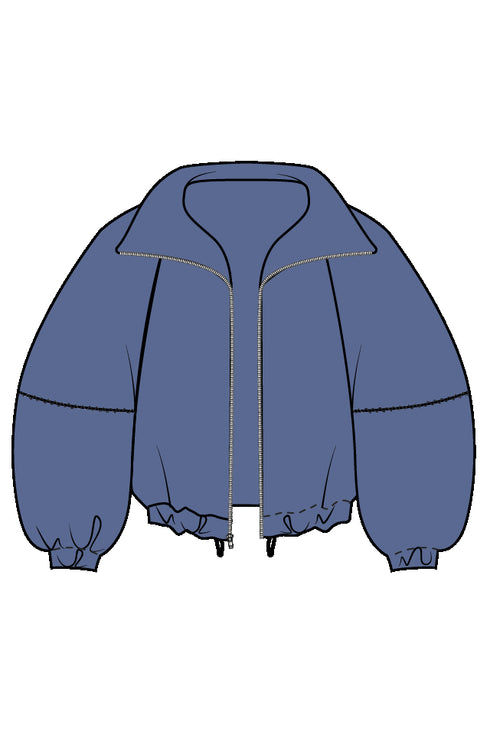 Shan Lina Linen Puffer Jacket