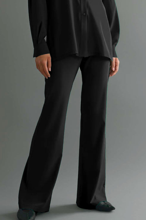 Shan Soie Silk Flared Trousers
