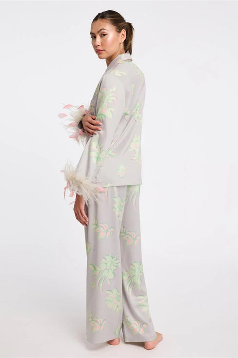 Rya Sofia Pj Set With Detachable Feathers