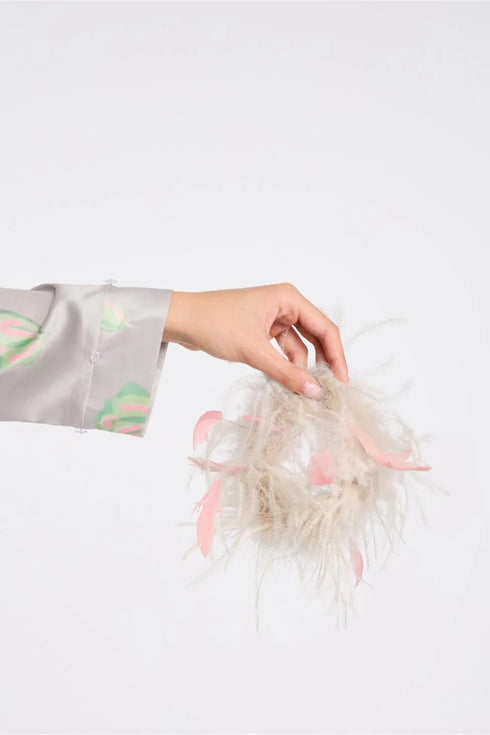 Rya Sofia Pj Set With Detachable Feathers