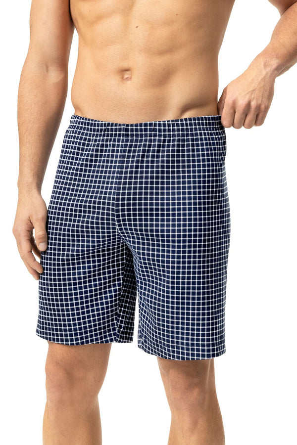 Mey Serie White Check Short Pants