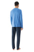 Mey Micro Blue Pyjama Full Length
