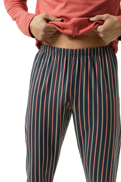 Mey Serie Pure Rose Stripes Pyjama Full Length