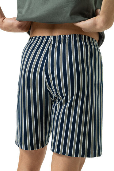 Mey Serie Rough Stripes Pyjama Short Pant, Short Sleeve
