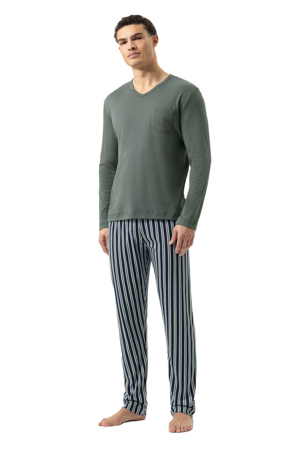 Mey Serie Rough Stripes Pyjama Full Length