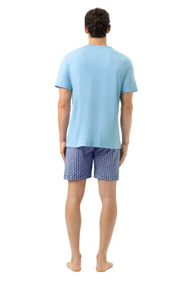 Mey Serie Straight Geo Pyjama Short Pant, Short Sleeve