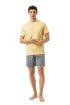 Mey Serie Lemon Weave Pyjama Short Pant, Short Sleeve