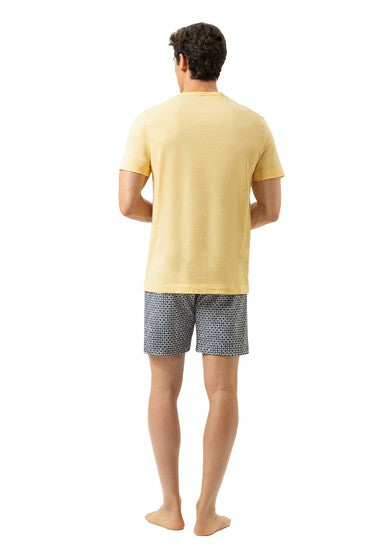 Mey Serie Lemon Weave Pyjama Short Pant, Short Sleeve