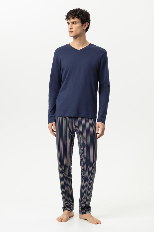 Mey Serie Luminous Stripes Pyjama Full Length