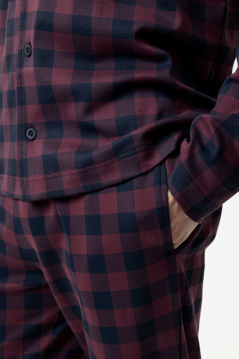 Mey Serie Lumber Grid Pyjama Full Length