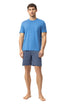 Mey Serie Blue Chains Pyjama Short Pant, Short Sleeve