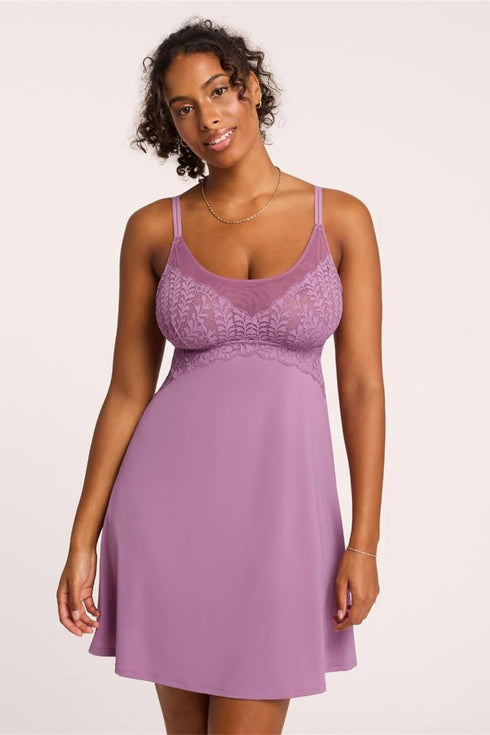 Montelle Berry Garden Bust Support Chemise