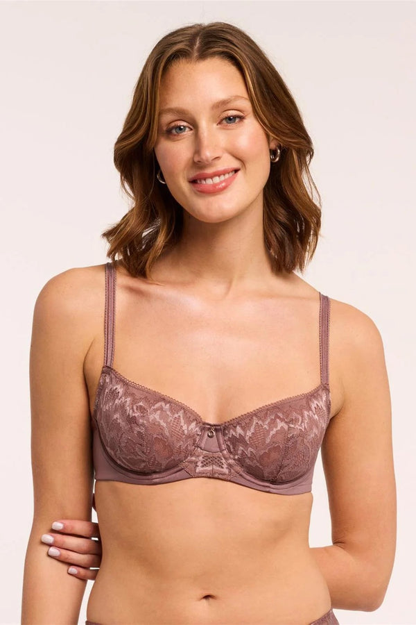 Montelle Woodrose Flirt Demi Lace Bra