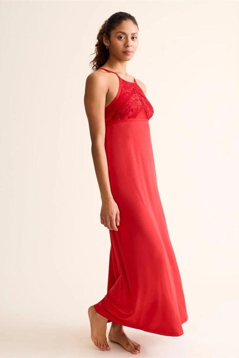 Fleur't Parisian Nights High Neck Long Gown