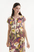 Shan Céline Silk dress with boat neckline