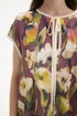 Shan Céline Silk dress with boat neckline