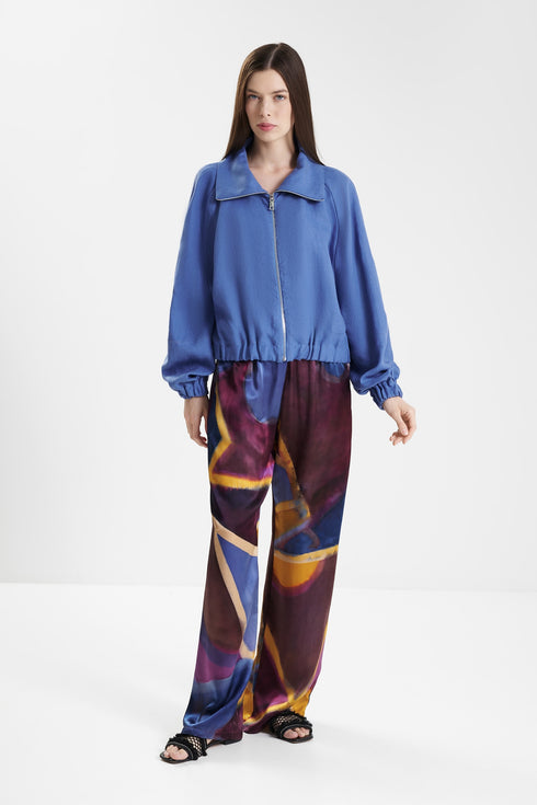 Shan Lina Linen Puffer Jacket