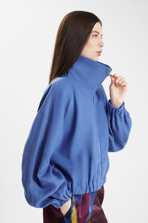 Shan Lina Linen Puffer Jacket