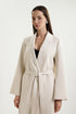 Shan Sofia Long coat with tie belt