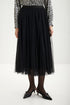 Shan Ariel Long tulle midi skirt