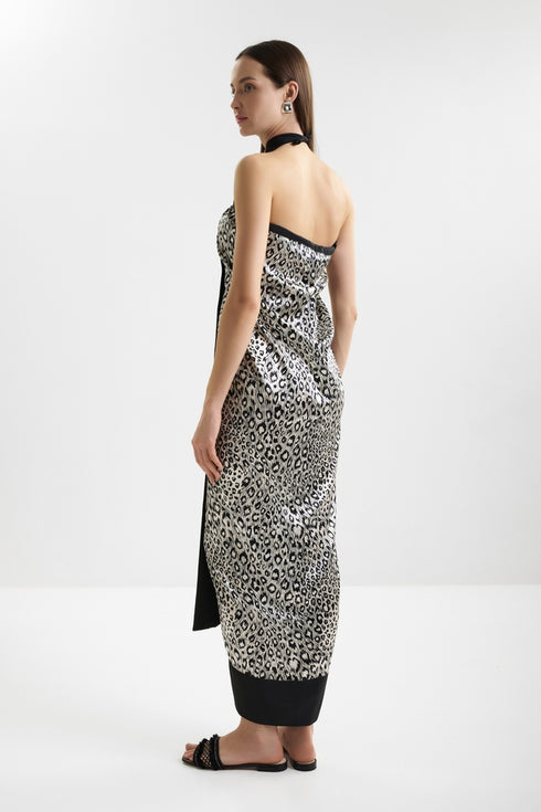 Shan Céline Animal print silk pareo