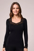 Montelle Bodybliss Long Sleeve V-neck Top