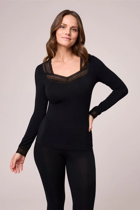 Montelle Bodybliss Long Sleeve V-neck Top