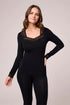 Montelle Bodybliss Long Sleeve V-neck Top