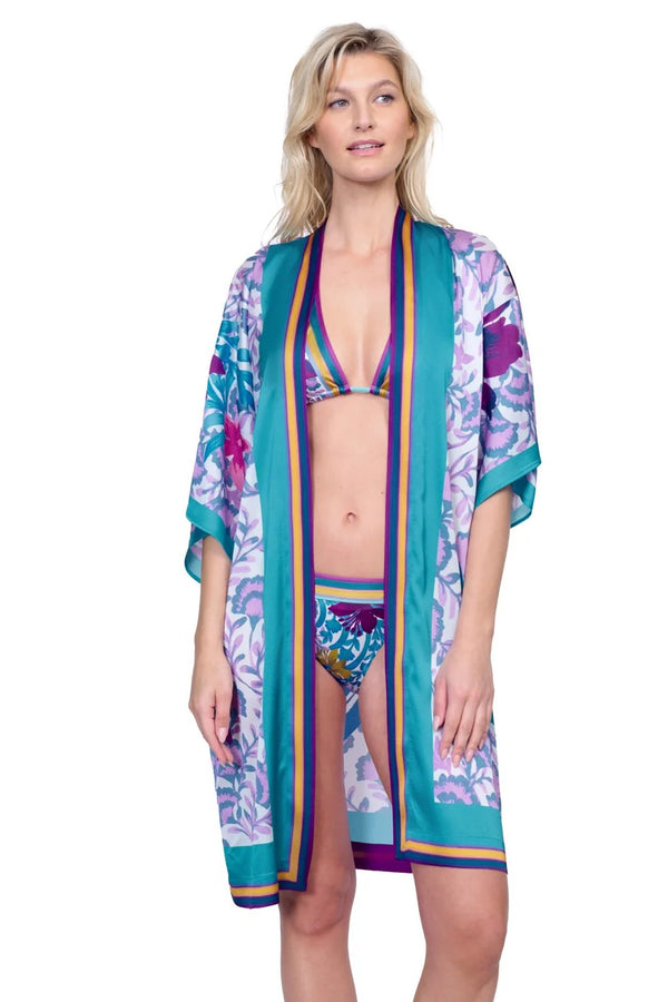 Gottex Kimono Flutter Sleeve With