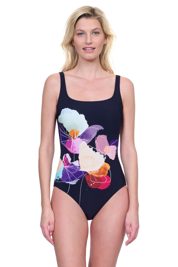 Gottex Enchanted Sun Full Coverage Square Neck One Piece