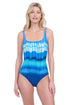 Gottex Golden Hour Full Coverage Square Neck One Piece Swimsuit