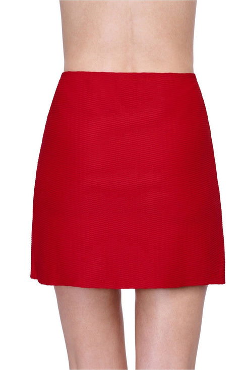 Gottex Harbourside Textured Cover Up Mini Skirt With Slit
