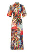 Shan Lina Long linen shirt dress