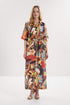 Shan Lina Long linen shirt dress