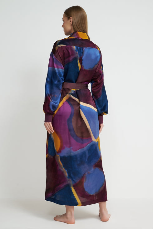 Shan Soie Maxi Shirt Dress