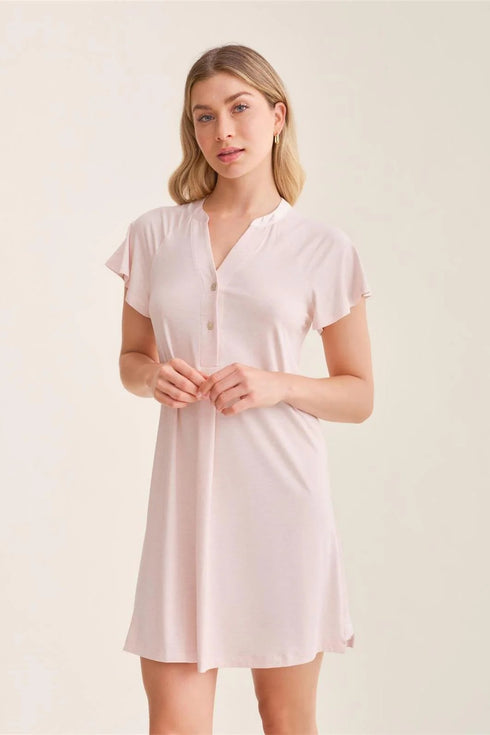 Fleur't Fluttered Sleeve Nightshirt