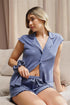 Fleur't Shortie Pj Set With Scrunchie