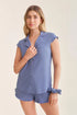 Fleur't Shortie Pj Set With Scrunchie