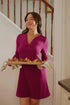 Fleur't V-neck Nightshirt 3/4 Sleeve