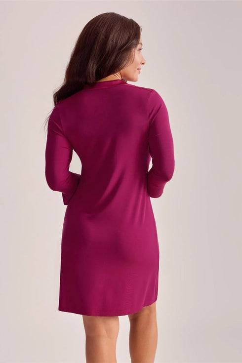 Fleur't V-neck Nightshirt 3/4 Sleeve