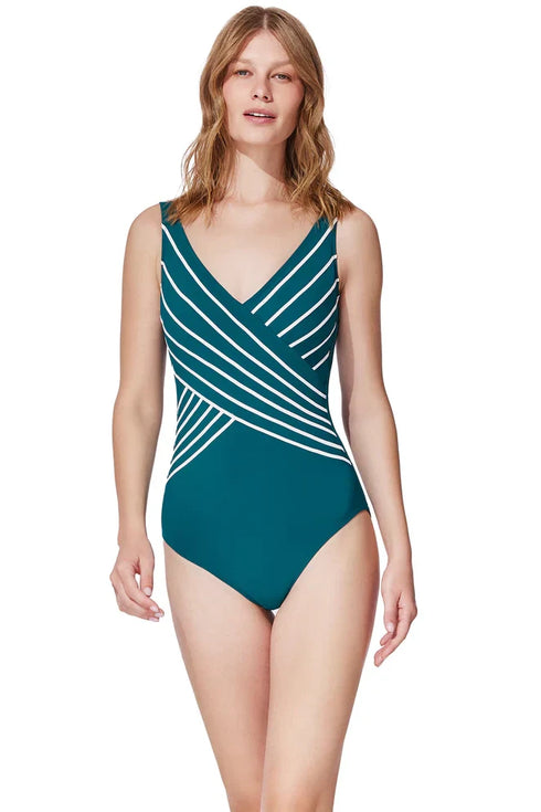 Gottex Embrace V-Neck Surplice One Piece