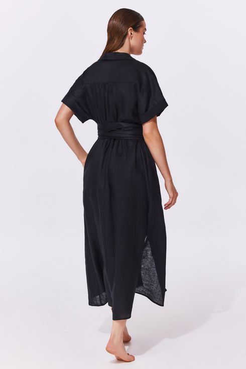 Gottex Hokkaido Linen Safari Dress