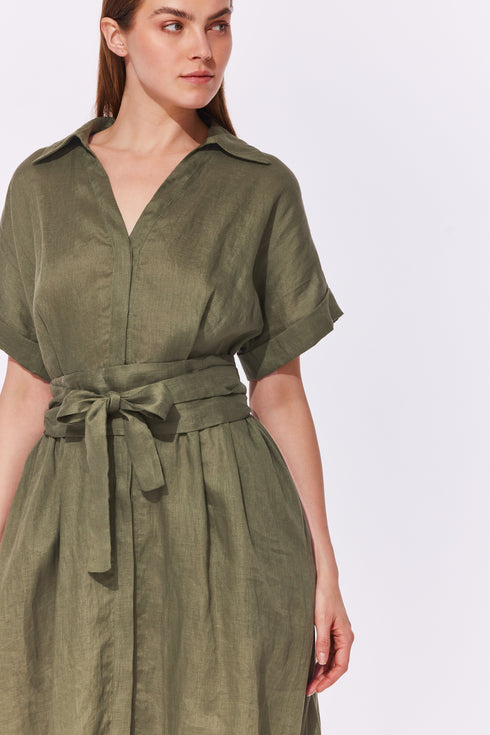 Gottex Hokkaido Linen Safari Dress