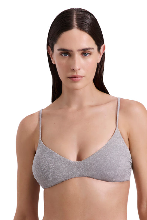 Gottex Luma Luna Shimmer Scoop Neck Bikini Top