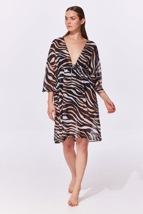 Gottex Nambiti V Neck Beach Dress Cover-Up