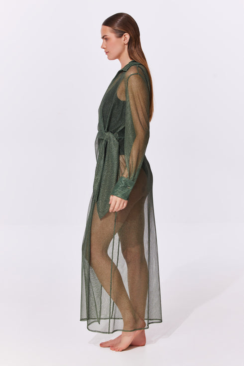 Gottex Pretty Women Mesh Wrap Dress