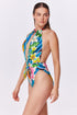Gottex Tropicana Neck Halter Cut Out One Piece