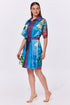 Gottex Tropicana Belted Short Sleeve Shirt Dres