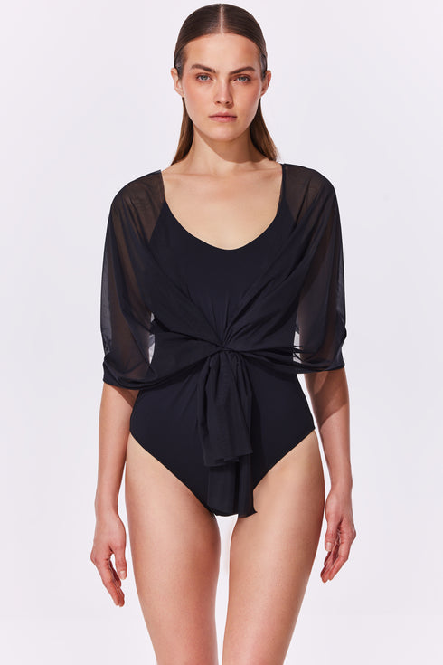 Gottex Yuri Flower Multi-Way Mesh One Piece