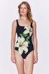 Gottex Yuri Flower Square Neck One Piece